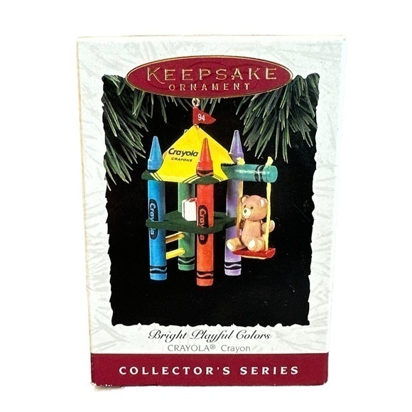 Hallmark‎ Ornament Bright Playful Colors 1994 Sixth in Crayola Crayon Series - Picture 1 of 2